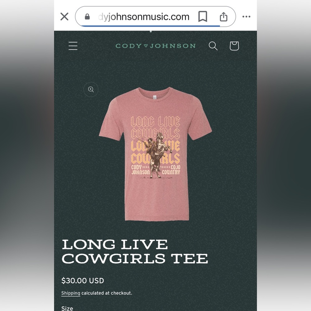 Original Cody Johnson Merch!
